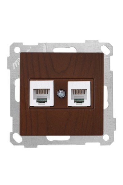 2100 126 0157Candela Mek+Tuş Telefon Prizi 2Xrj11 (Cat3) - CevizCandela Mek+Tuş Telefon Prizi 2Xrj11 - Ceviz | MUTLUSAN{ubercoelektromarket}