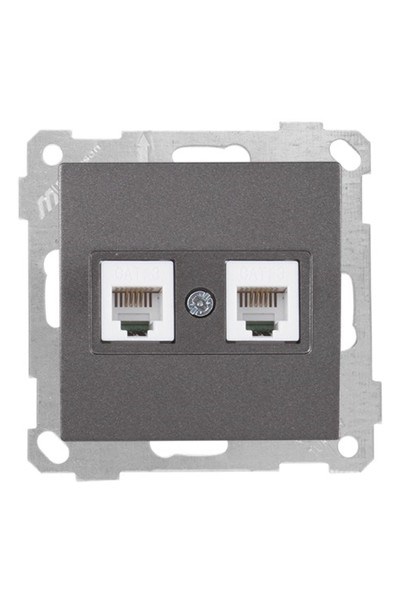 2100 126 0195Candela Mek+Tuş Telefon Prizi 2Xrj11 (Cat3) - FümeCandela Mek+Tuş Telefon Prizi 2Xrj11 - Füme | MUTLUSAN{ubercoelektromarket}