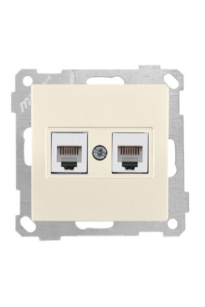 2100 126 0102Candela Mek+Tuş Telefon Prizi 2Xrj11 (Cat3) - KremCandela Mek+Tuş Telefon Prizi 2Xrj11 - Krem | MUTLUSAN{ubercoelektromarket}