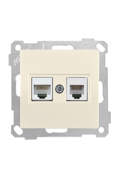 2100 139 0102Candela Mek+Tuş Telefon+Data Prizi (Rj11 Cat3+Cat5E) - KremCandela Mek+Tuş Telefon+Data Prizi (Rj11 Cat3+Cat5E) - Krem{ubercoelektromarket}