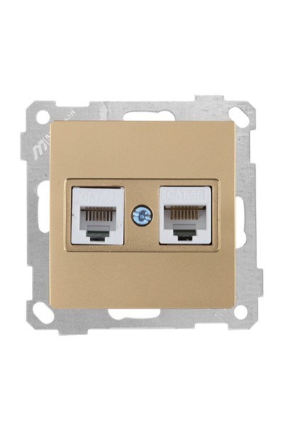 2100 139 0101Candela Mek+Tuş Telefon+Data Prizi (Rj11 Cat3+Cat5E) - BeyazCandela Mek+Tuş Telefon+Data Prizi (Rj11 Cat3+Cat5E) - Beyaz{ubercoelektromarket}