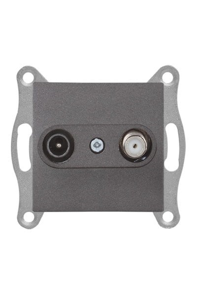 2100 156 0295Candela Mek+Tuş TV-Sat Prizi (Geçişli) 4DB/F Konnektörlü - FümeCandela Mek+Tuş TV-Sat Prizi 4DB-F Konnektörlü - Füme{ubercoelektromarket}