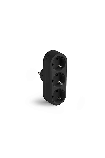 Famatel Adaptör 3â€ lü 16A 250V Siyah Nuevos adaptadores