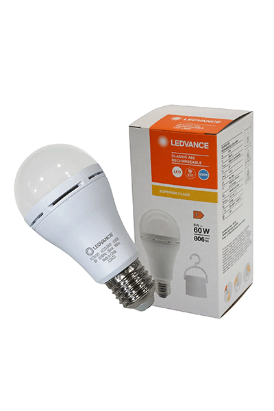 Ledvance 8W/865 A60 E27 Şarj Edilebilir Beyaz Işıklı Profosyonel Led Ampul