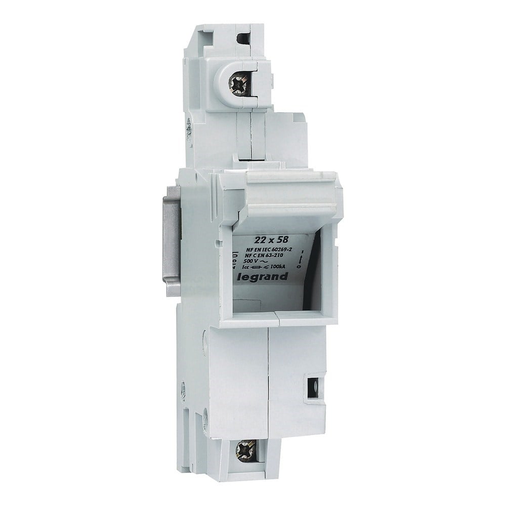 LEGRAND 021601Legrand Kartuş sigorta yuvası 1P (22X58 kartuşlar için)Legrand 1 Kutup{ubercoelektromarket}
