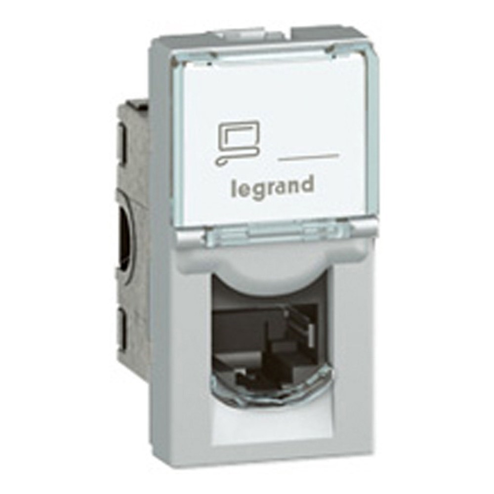 LEGRAND 079461Legrand Alüminyum DLP Gulot Kanalı İçin Sistem Armada RJ45 UTP Priz - 1 Modül, AlüminyumLegrand Alüminyum DLP Gulot Kanalı İçin Sistem Armada RJ45{ubercoelektromarket}