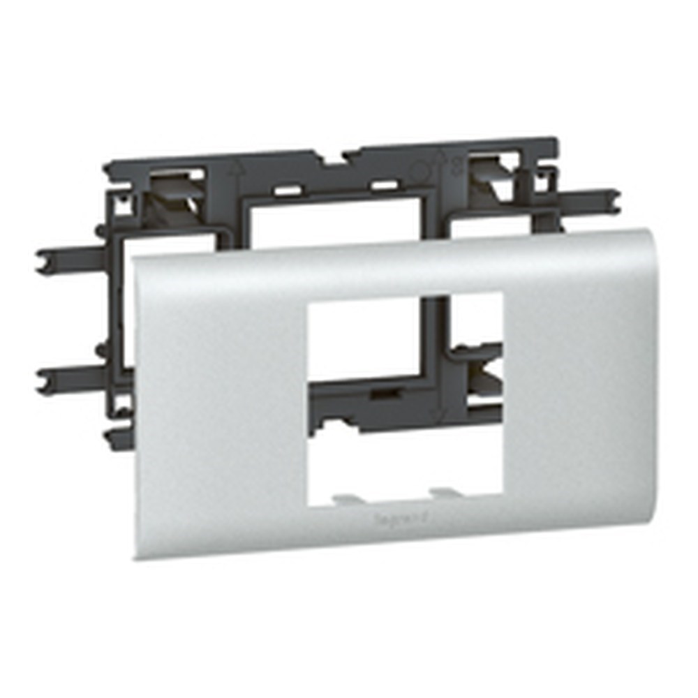 LEGRAND 011202Legrand Alüminyum DLP Gulot Kanalı İçin Sistem Armada Mekanizma Kaidesi - 2 Modül, Kapak Genişliği 65 mmLegrand Alüminyum DLP Gulot Kanalı İçin Sistem Armada{ubercoelektromarket}