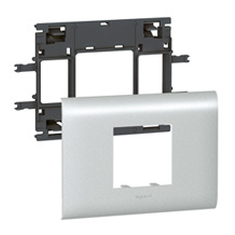 LEGRAND 011212Legrand Alüminyum DLP Gulot Kanalı İçin Sistem Armada Mekanizma Kaidesi - 2 Modül, Kapak Genişliği 85 mmLegrand Alüminyum DLP Gulot Kanalı İçin Sistem Armada{ubercoelektromarket}