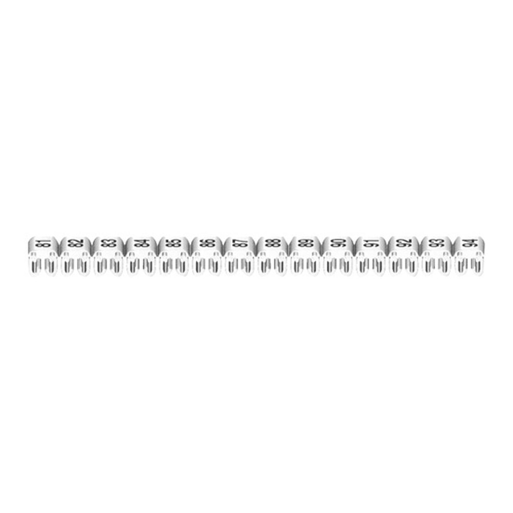 LEGRAND 038164Legrand CAB 3 İşaretleme Sistemi - Kablo ve klemens işaretleme - Rakam 81'den 100'e kadar - Kesit 1,5-2,5 mm²Legrand CAB 3 İşaretleme Sistemi - Kablo ve klemens{ubercoelektromarket}