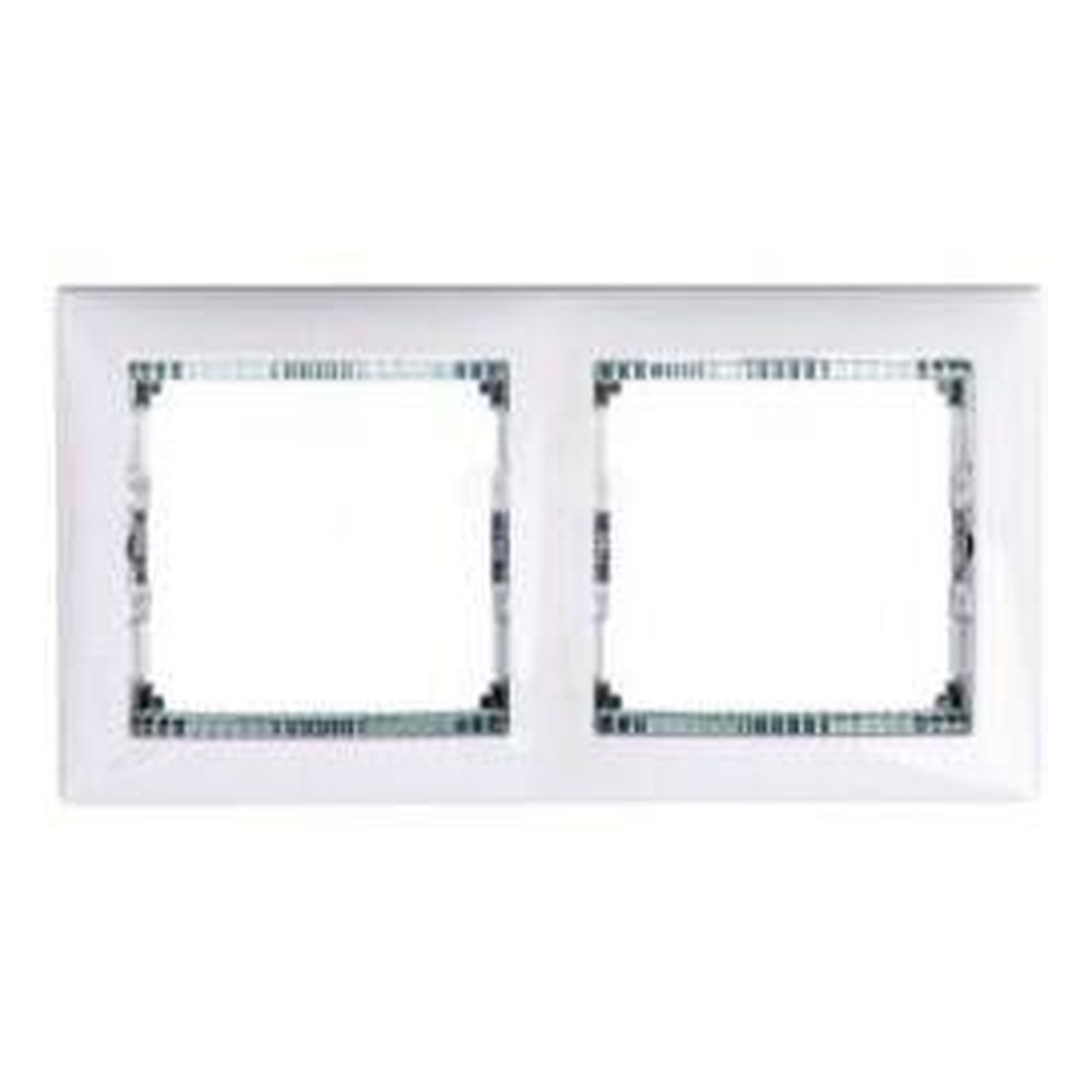 LEGRAND 774462Legrand Çerçeveler - İkili Yatay - Beyaz / Kristal bantlıLegrand Çerçeveler - İkili Yatay - Beyaz - Kristal bantlı{ubercoelektromarket}