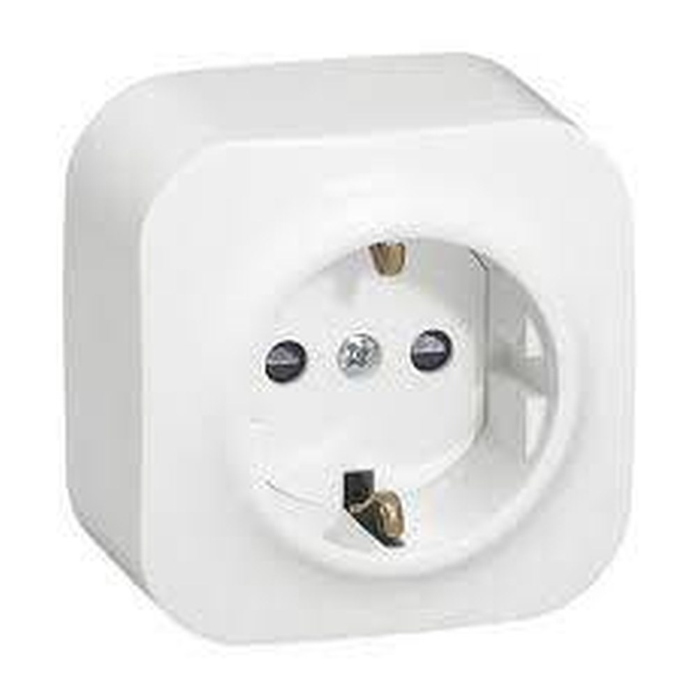 LEGRAND 782420Legrand Forix IP21 serisi sıva üstü çocuk korumalı beyaz tekli prizLegrand Çocuk korumalı topraklı priz - Beyaz{ubercoelektromarket}