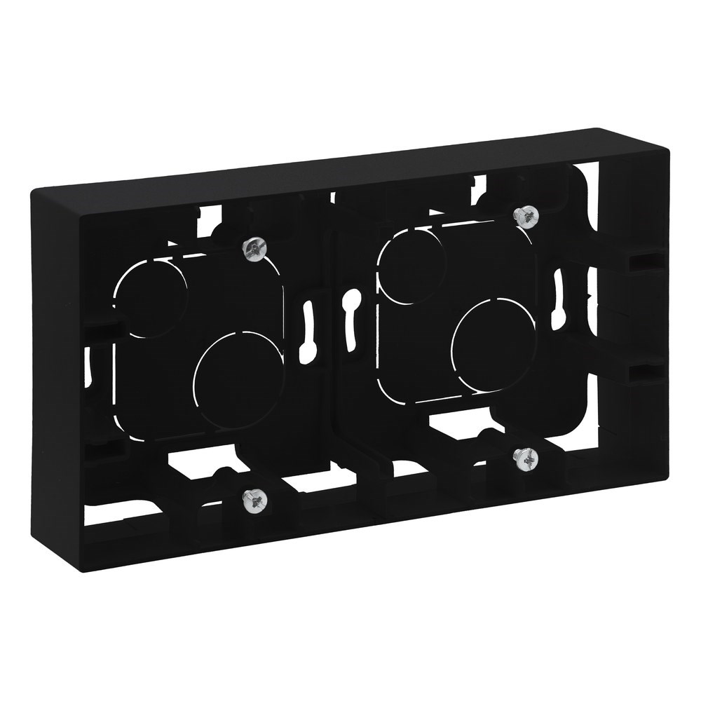 LEGRAND 768648Legrand Diğer Ürünler - İkili sıva üstü kasa - SiyahLegrand Diğer Ürünler - İkili sıva üstü kasa - Siyah{ubercoelektromarket}