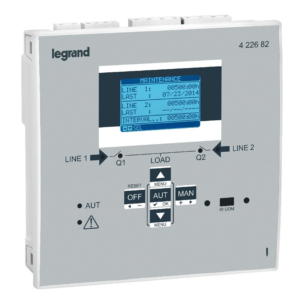 LEGRAND 422682Legrand DMX3 Açık TİP Şalter - Enversör Sistem Ekipmanı - Elektronik Kontrol Ünitesi - LCD Ekranlı 230 V ACLegrand DMX3 Açık TİP Şalter - Enversör Sistem Ekipmanı{ubercoelektromarket}