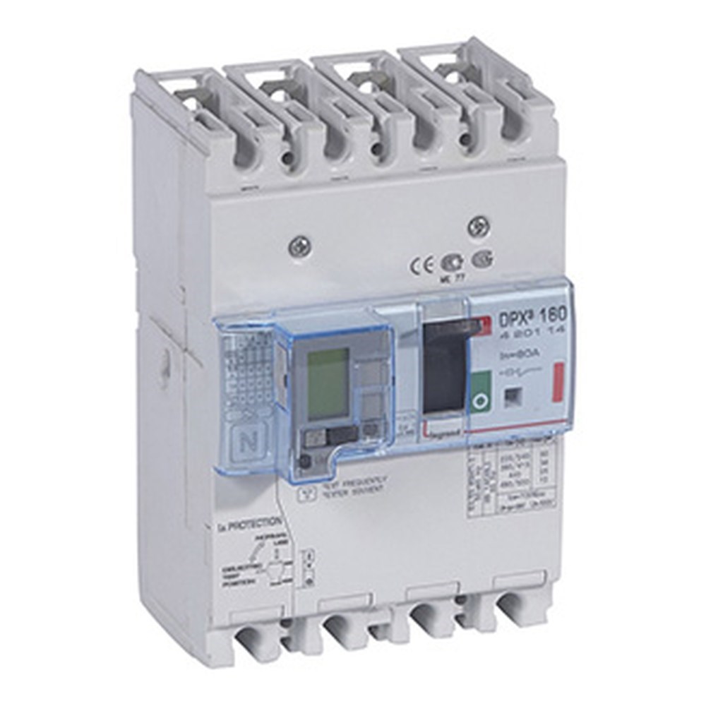 LEGRAND 420114Legrand DPX3 160 Kompakt Şalter - Termik manyetik - 4 kutup - Entegre kaçak akım modüllü - Icu(kA) 36 - In(A) 80Legrand DPX3 160 Kompakt Şalter - Termik manyetik - 4 kutup{ubercoelektromarket}
