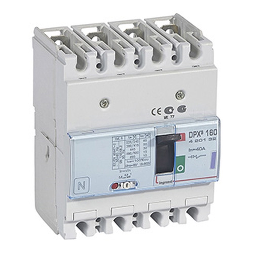 LEGRAND 420132Legrand DPX3 160 Kompakt Şalter - Termik manyetik - 4 kutup - Icu(kA) 50 - In(A) 40Legrand DPX3 160 Kompakt Şalter - Termik manyetik - 4 kutup{ubercoelektromarket}