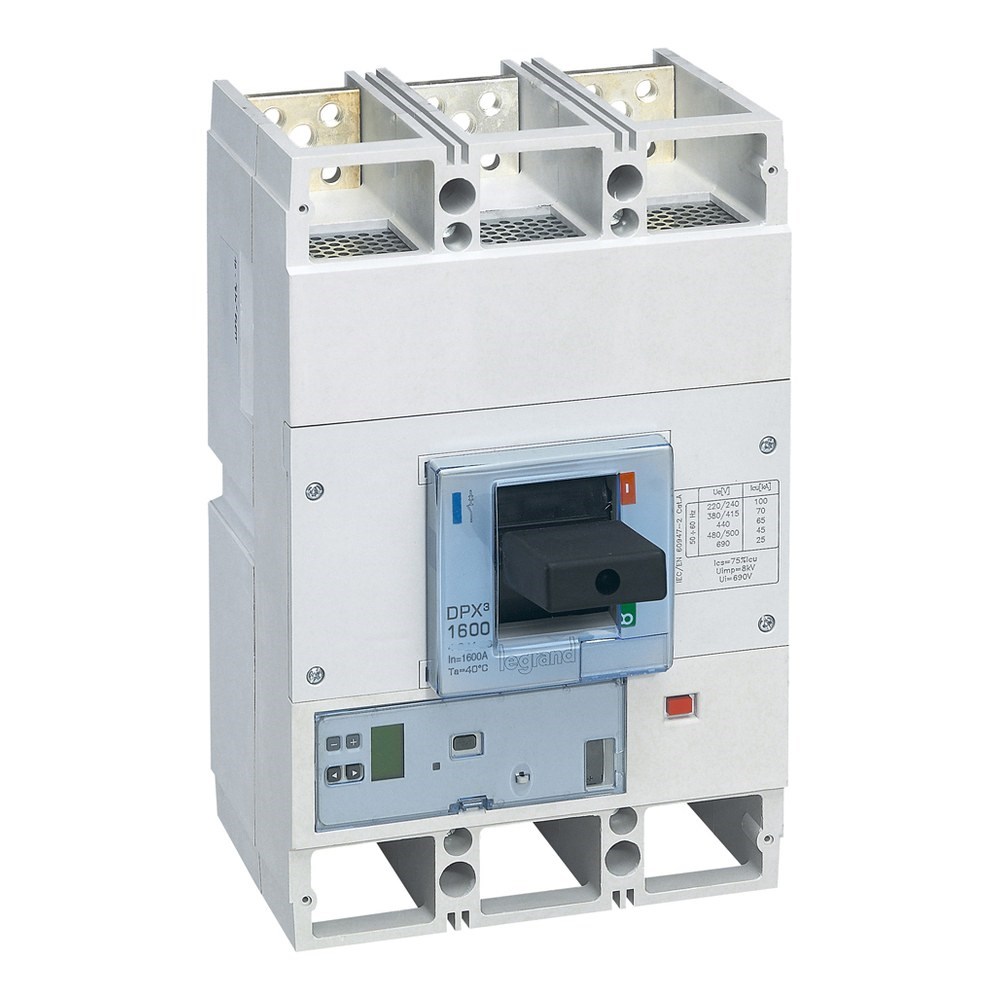 LEGRAND 422408Legrand DPX3 1600 Kompakt Şalter - Elektronik Sg Versiyon - 3 kutup - Icu(kA) 50 - In(A) 800Legrand DPX3 1600 Kompakt Şalter - Elektronik Sg Versiyon{ubercoelektromarket}