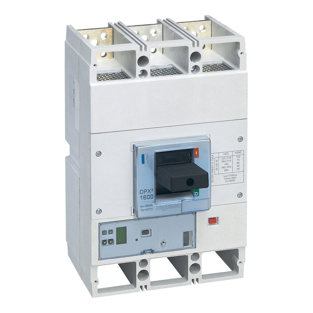 LEGRAND 422433Legrand DPX3 1600 Kompakt Şalter - Elektronik Sg Versiyon - 3 kutup - Icu(kA) 100 - In(A) 1000Legrand DPX3 1600 Kompakt Şalter - Elektronik Sg Versiyon{ubercoelektromarket}