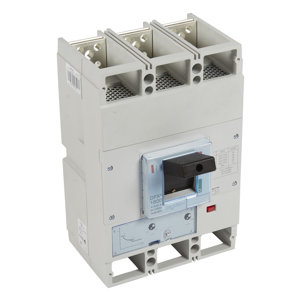 LEGRAND 422254Legrand DPX3 1600 Kompakt Şalter - Termik manyetik şalter - 3 kutup - Icu(kA) 36 - In(A) 1250Legrand DPX3 1600 Kompakt Şalter - Termik manyetik şalter{ubercoelektromarket}