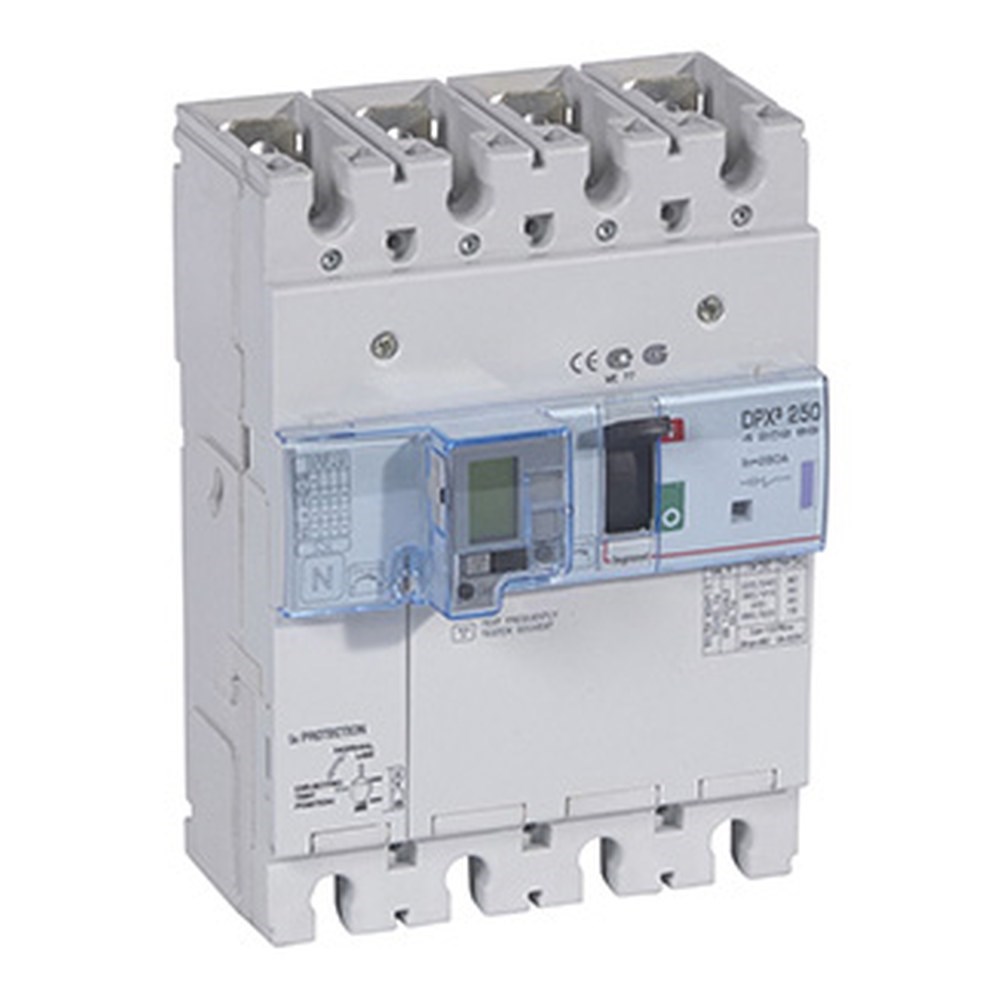 LEGRAND 420288Legrand DPX3 250 Kompakt Şalter - Termik manyetik - 4 kutup - Entegre kaçak akım modüllü - Icu(kA) 50 - In(A) 200Legrand DPX3 250 Kompakt Şalter - Termik manyetik - 4 kutup{ubercoelektromarket}