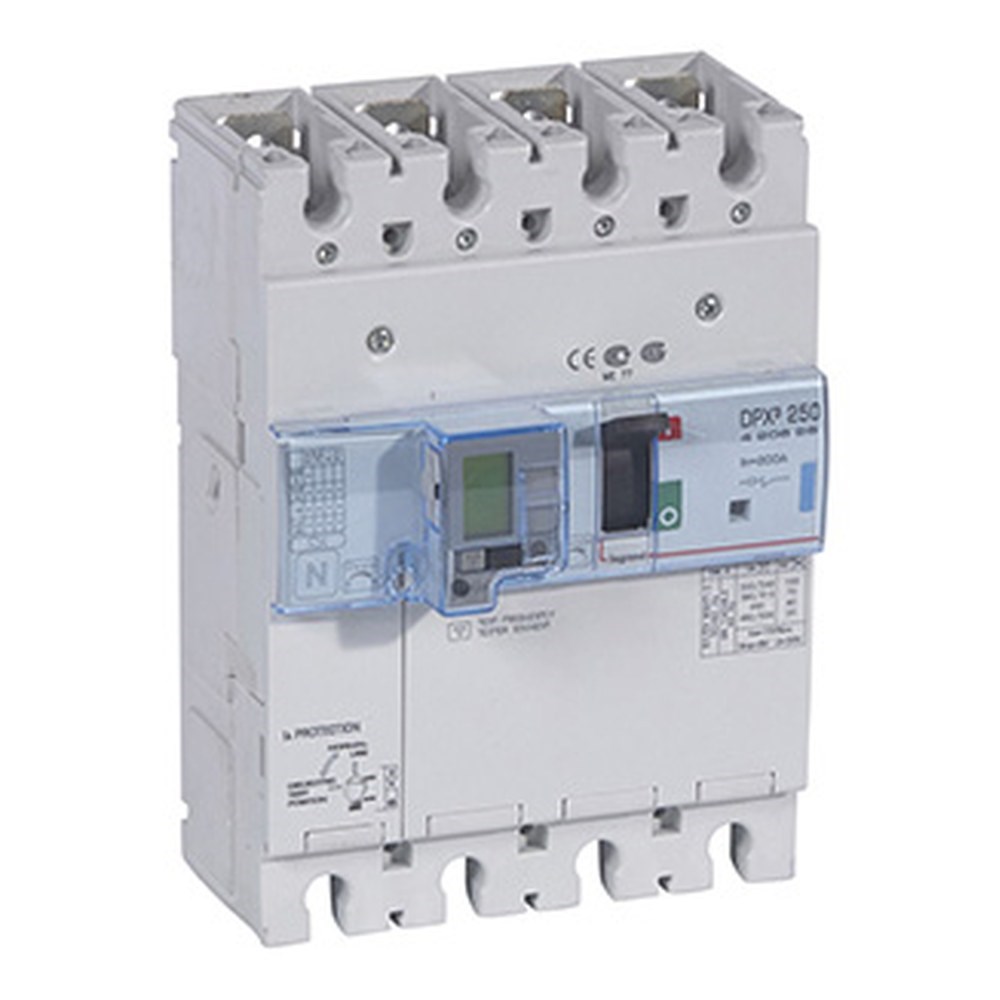 LEGRAND 420628Legrand DPX3 250 Kompakt Şalter - Termik manyetik - 4 kutup - Entegre kaçak akım modüllü - Icu(kA) 70 - In(A) 200Legrand DPX3 250 Kompakt Şalter - Termik manyetik - 4 kutup{ubercoelektromarket}