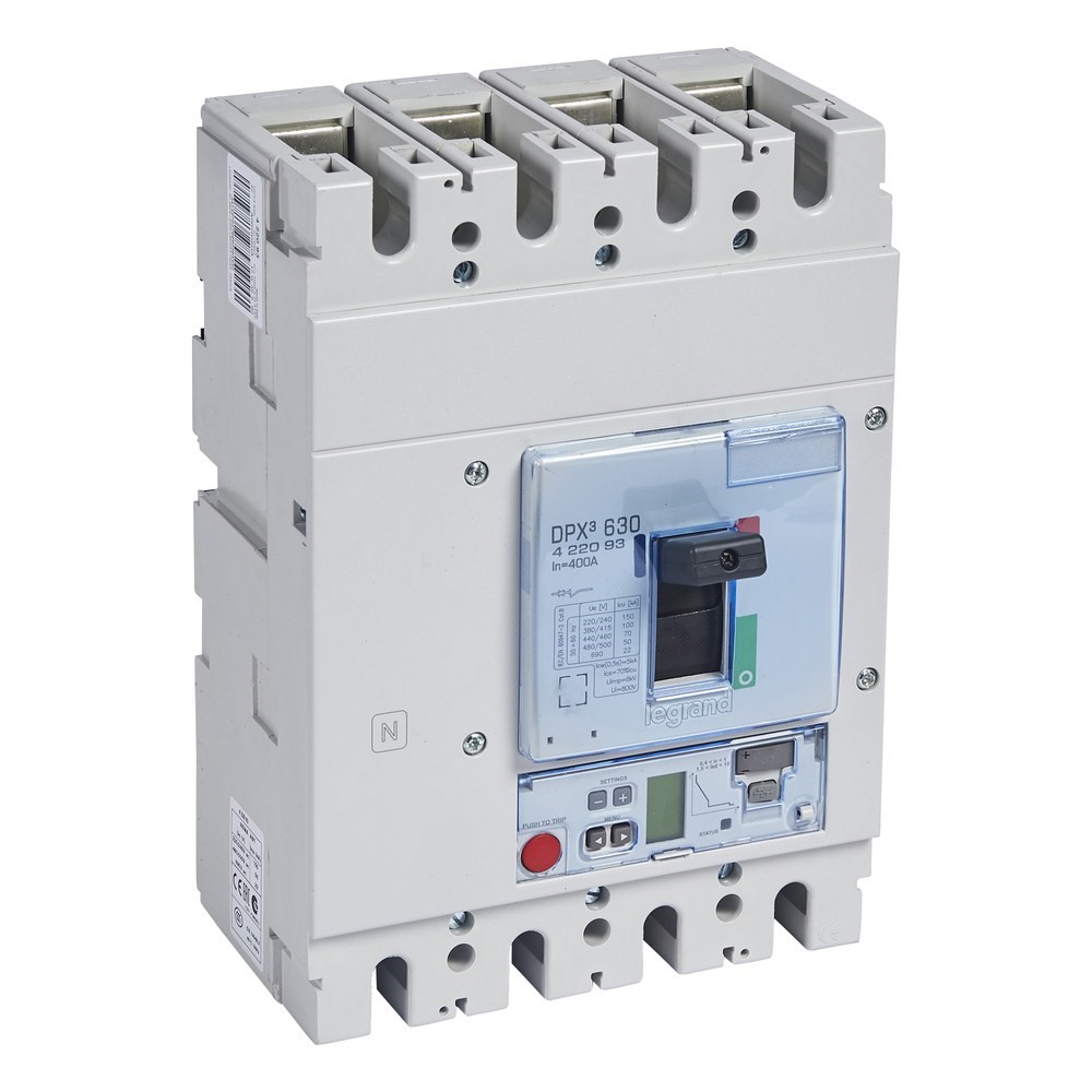 LEGRAND 422093Legrand DPX3 630 Kompakt Şalter - Elektronik S2 Versiyon - 4 kutup - Icu(kA) 100 - In(A) 400Legrand DPX3 630 Kompakt Şalter - Elektronik S2 Versiyon - 4{ubercoelektromarket}