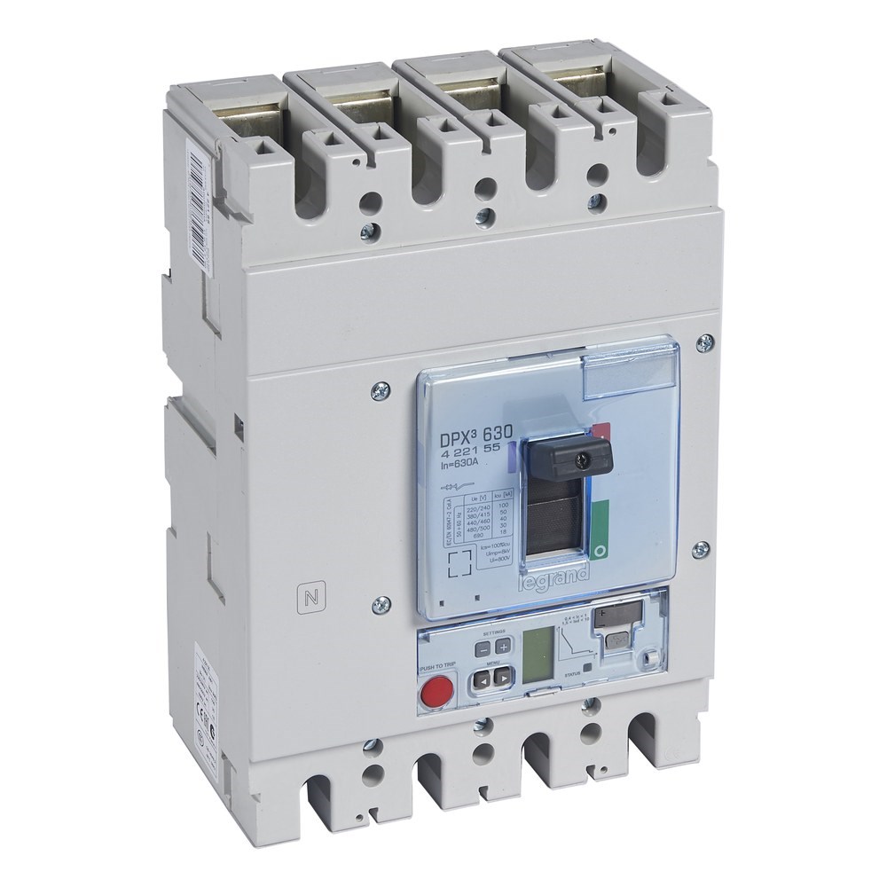 LEGRAND 422155Legrand DPX3 630 Kompakt Şalter - Elektronik Sg Versiyon - 4 kutup - Icu(kA) 50 - In(A) 630Legrand DPX3 630 Kompakt Şalter - Elektronik Sg Versiyon - 4{ubercoelektromarket}