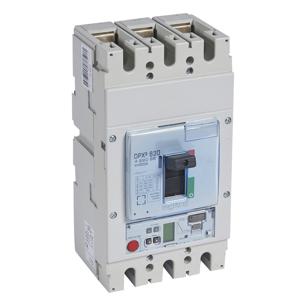 LEGRAND 422089Legrand DPX3 630 Kompakt Şalter - Elektronik S2 Versiyon - 3 kutup - Icu(kA) 100 - In(A) 500Legrand DPX3 630 Kompakt Şalter - Elektronik S2 Versiyon - 3{ubercoelektromarket}