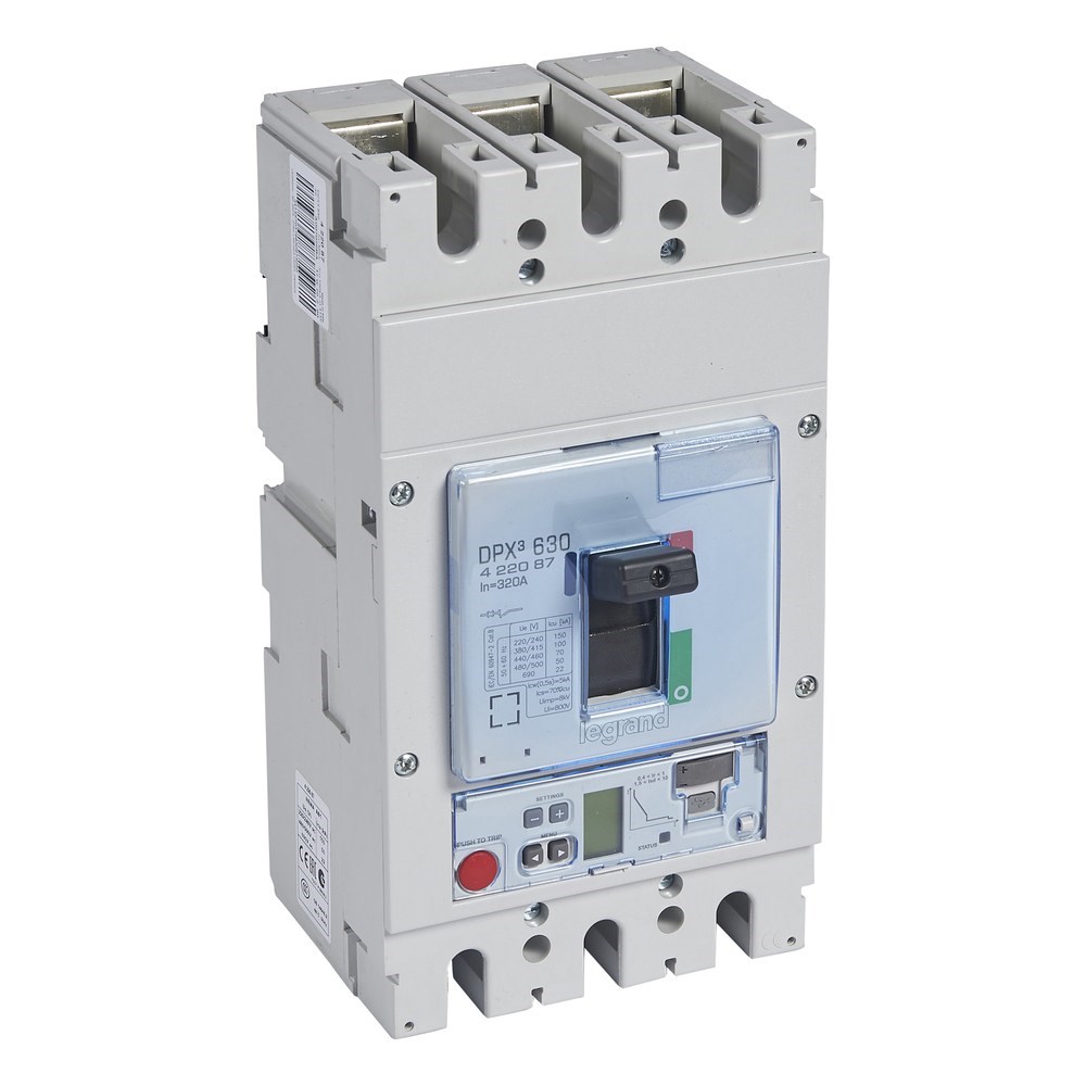 LEGRAND 422087Legrand DPX3 630 Kompakt Şalter - Elektronik S2 Versiyon - 3 kutup - Icu(kA) 100 - In(A) 320Legrand DPX3 630 Kompakt Şalter - Elektronik S2 Versiyon - 3{ubercoelektromarket}