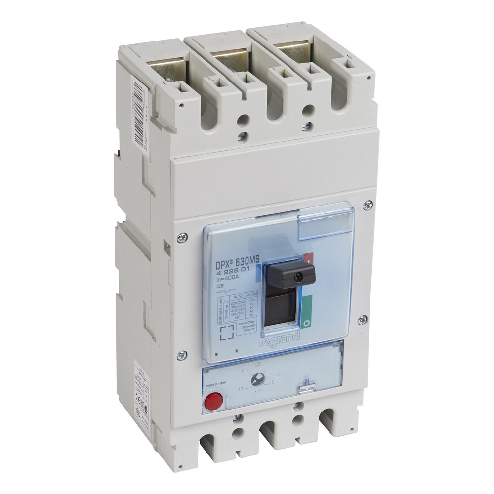 LEGRAND 422601Legrand DPX3 Sadece Manyetik Korumalı Şalter - DPX3 630 - 3 kutup - Icu(kA) 70 - In(A) 400Legrand DPX3 Sadece Manyetik Korumalı Şalter - DPX3 630 - 3{ubercoelektromarket}