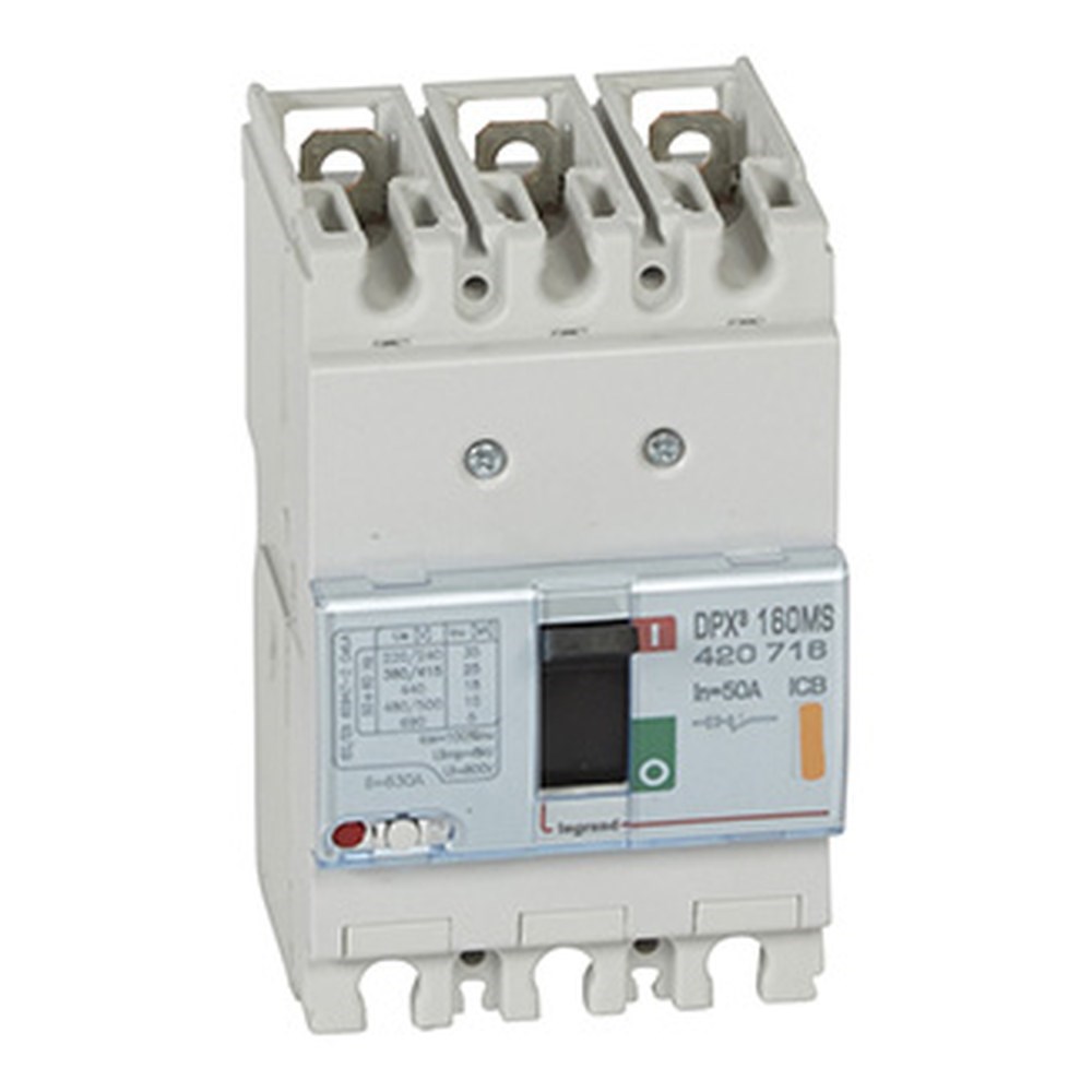 LEGRAND 420716Legrand DPX3 Sadece Manyetik Korumalı Şalter - DPX3 160 - 3 kutup - Icu(kA) 25 - In(A) 50Legrand DPX3 Sadece Manyetik Korumalı Şalter - DPX3 160 - 3{ubercoelektromarket}