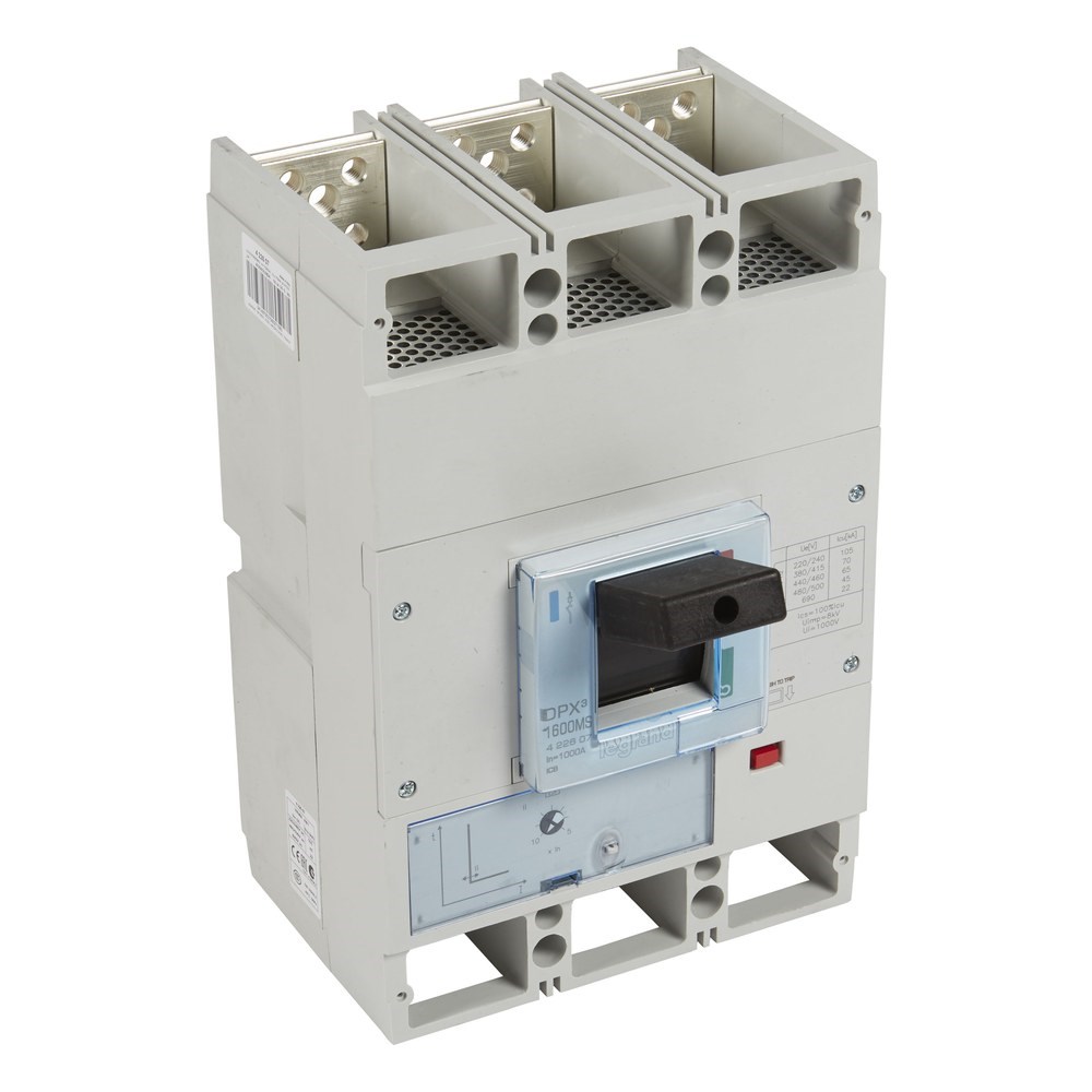 LEGRAND 422607Legrand DPX3 Sadece Manyetik Korumalı Şalter - DPX3 1600 - 3 kutup - Icu(kA) 70 - In(A) 1000Legrand DPX3 Sadece Manyetik Korumalı Şalter - DPX3 1600 - 3{ubercoelektromarket}