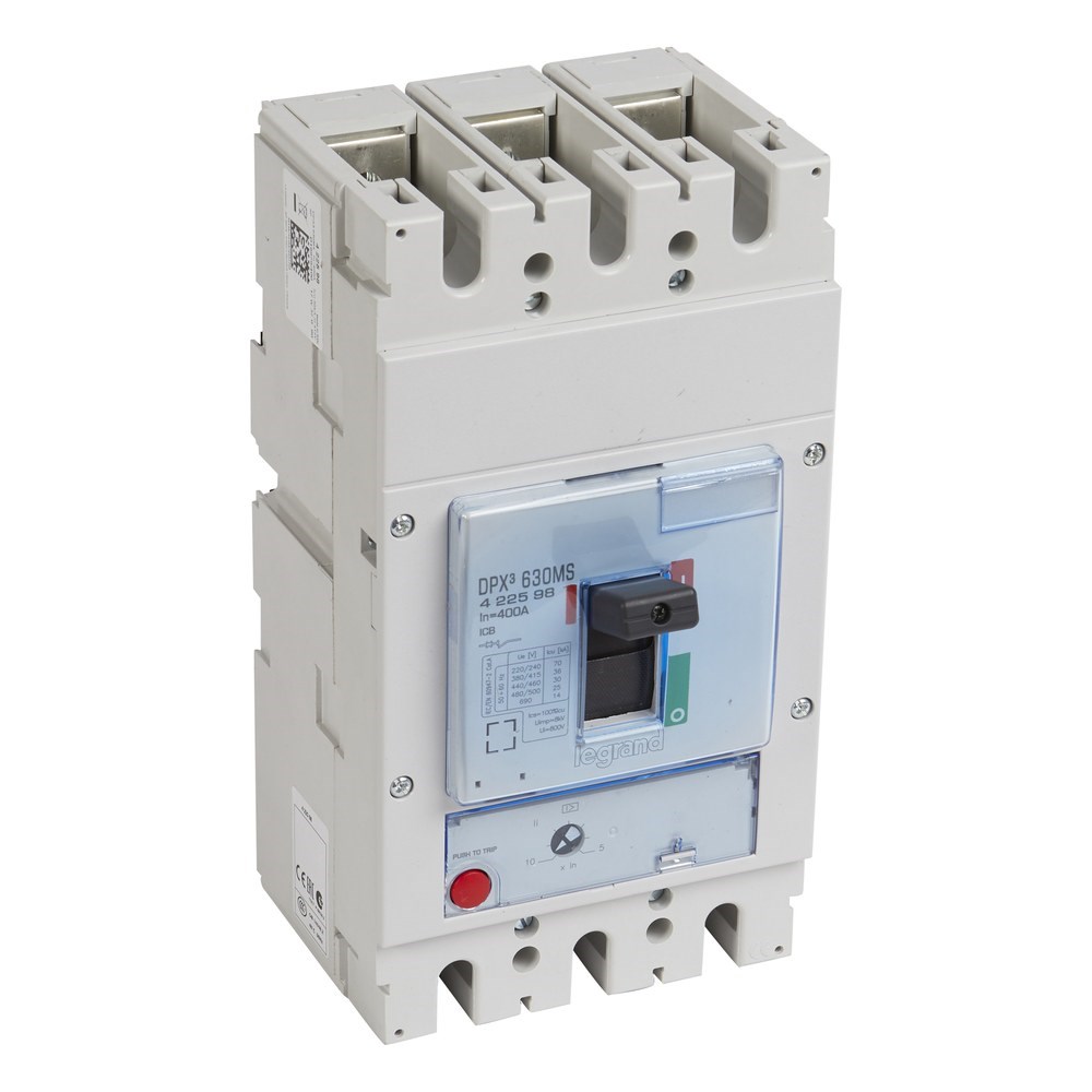 LEGRAND 422598Legrand DPX3 Sadece Manyetik Korumalı Şalter - DPX3 630 - 3 kutup - Icu(kA) 36 - In(A) 400Legrand DPX3 Sadece Manyetik Korumalı Şalter - DPX3 630 - 3{ubercoelektromarket}