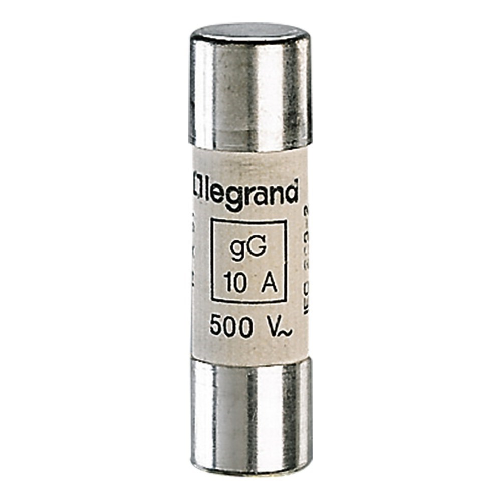 LEGRAND 014310Legrand Endüstriyel Kartuş gG (Hızlı Tip) - 14x51 - 10A 500V~ - GöstergesizLegrand Endüstriyel Kartuş gG (Hızlı Tip) - 14x51 - 10A{ubercoelektromarket}