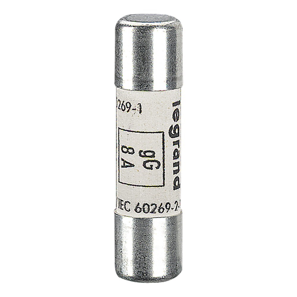 LEGRAND 013308Legrand Endüstriyel Kartuş gG (Hızlı Tip) - 10x38 - 8A 500V~ - GöstergesizLegrand Endüstriyel Kartuş gG (Hızlı Tip) - 10x38 - 8A 500V~{ubercoelektromarket}