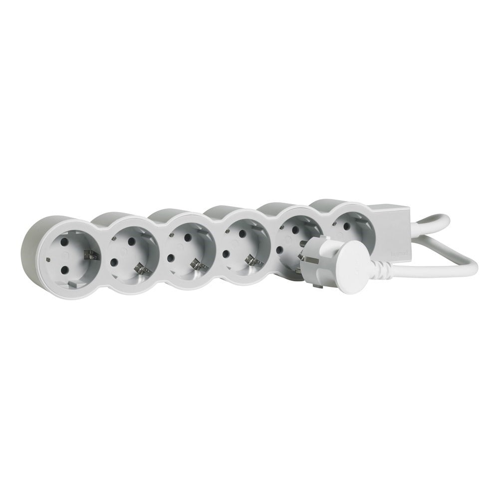LEGRAND 694572Legrand STANDART GRUP PRİZLER, 16 A, 3680 W, 6 X 2P+E ÇIKIŞLI, 3 X 1,5 mm2 KESİTLİ 5m UZUNLUKTA KABLO, BEYAZ/AÇLegrand Grup Priz Standart Seri - Altılı Çocuk Korumalı{ubercoelektromarket}