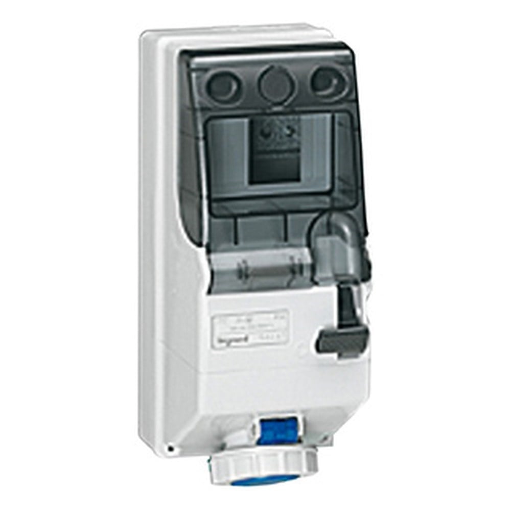 LEGRAND 056661Legrand P17 endüstriyel tip kilitli priz kutusu 200/250V 16A 2P+T IP66Legrand Kilitli priz kutusu 125x280, 230 V, 16A, 2P+T - IP66{ubercoelektromarket}