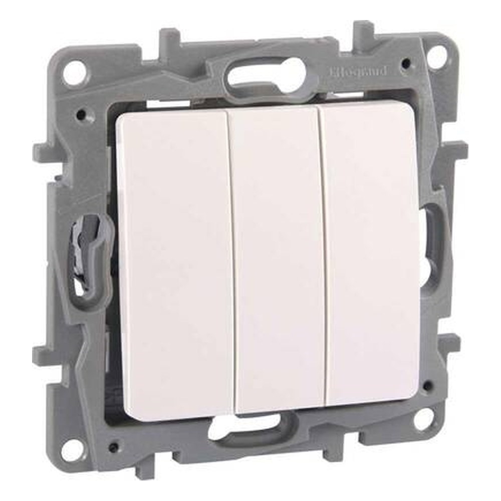 LEGRAND 767103Legrand Kumanda Mekanizmaları - Üçlü anahtar - BeyazLegrand Kumanda Mekanizmaları - Üçlü anahtar - Beyaz{ubercoelektromarket}