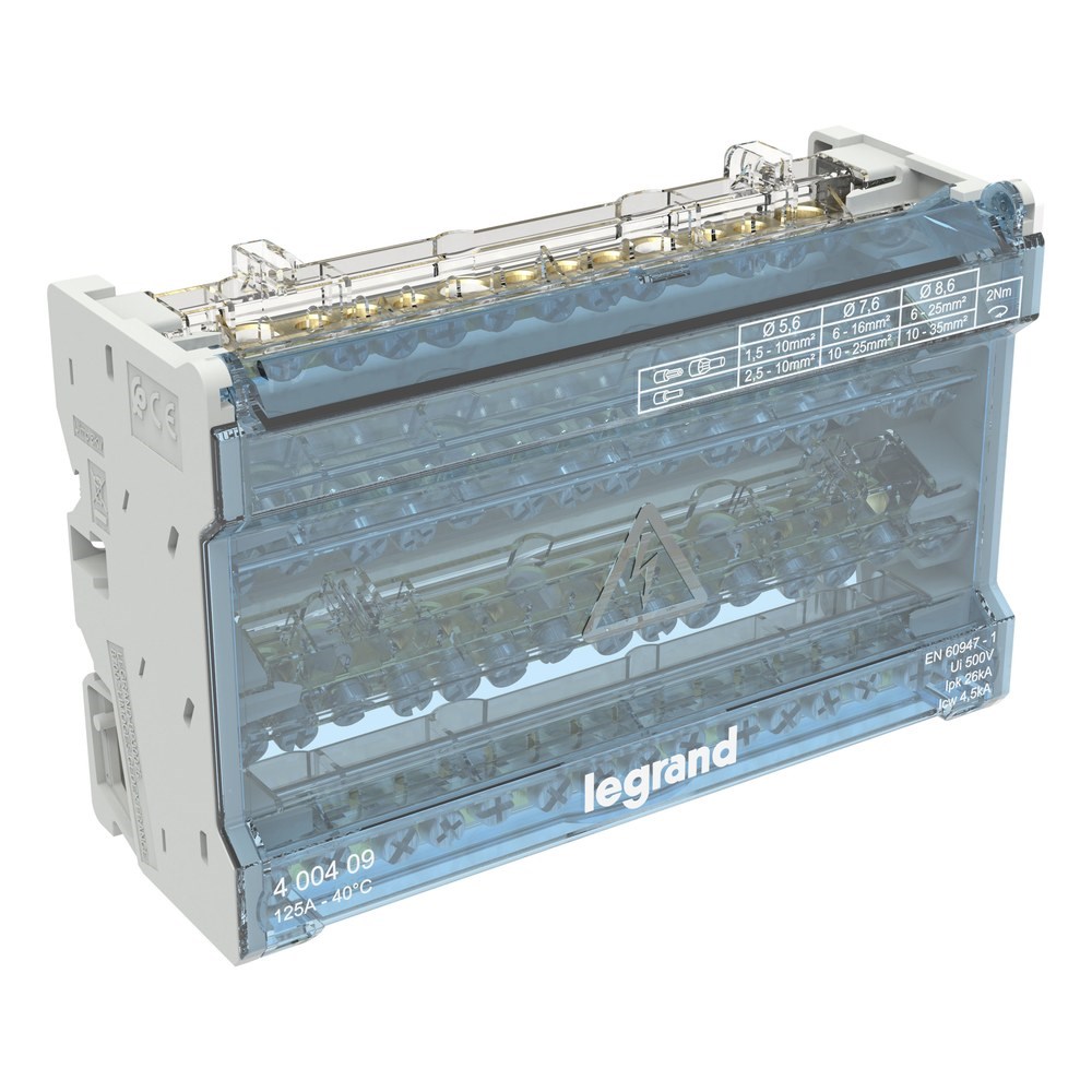 LEGRAND 400409Legrand Monoblok Modüler Dağıtıcı 4 Kutuplu - 125A (8 Modül)Legrand Monoblok Modüler Dağıtıcı 4 Kutuplu - 125A (8 Modül){ubercoelektromarket}