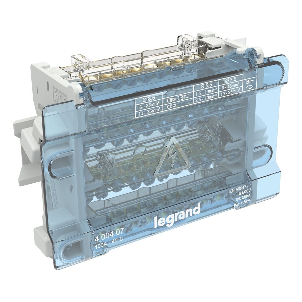 LEGRAND 400407Legrand Monoblok Modüler Dağıtıcı 4 Kutuplu - 100A (8 Modül)Legrand Monoblok Modüler Dağıtıcı 4 Kutuplu - 100A (8 Modül){ubercoelektromarket}