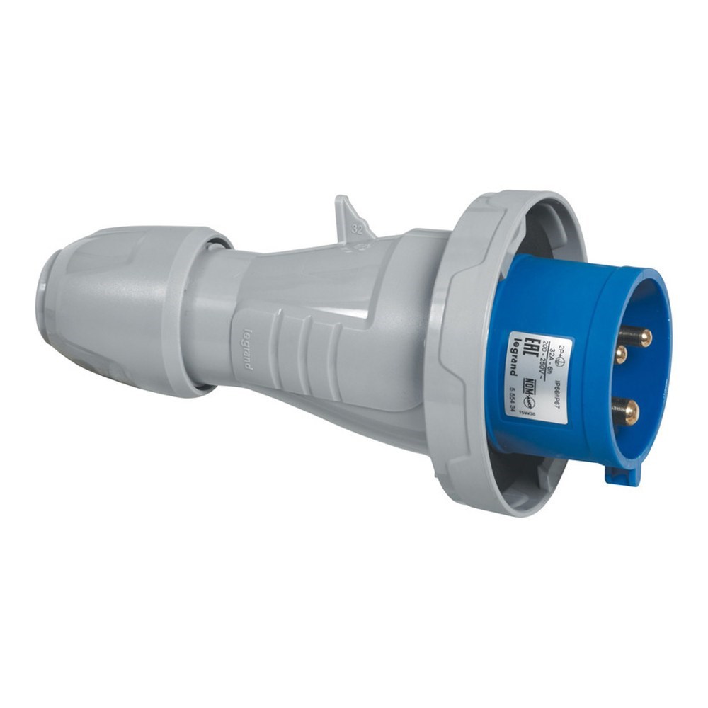 LEGRAND 555324Legrand P17 Tempra Pro düz fiş, 230 V, 16A, 2P+T - IP67Legrand P17 Tempra Pro düz fiş, 230 V, 16A, 2P+T - IP67{ubercoelektromarket}