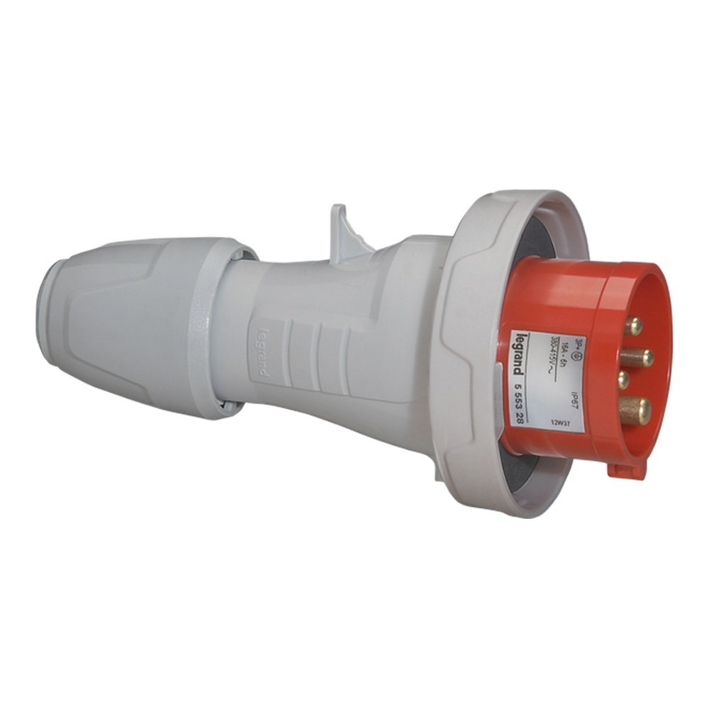 LEGRAND 555438Legrand P17 Tempra Pro düz fiş, 400 V, 32A, 3P+T - IP67Legrand P17 Tempra Pro düz fiş, 400 V, 32A, 3P+T - IP67{ubercoelektromarket}