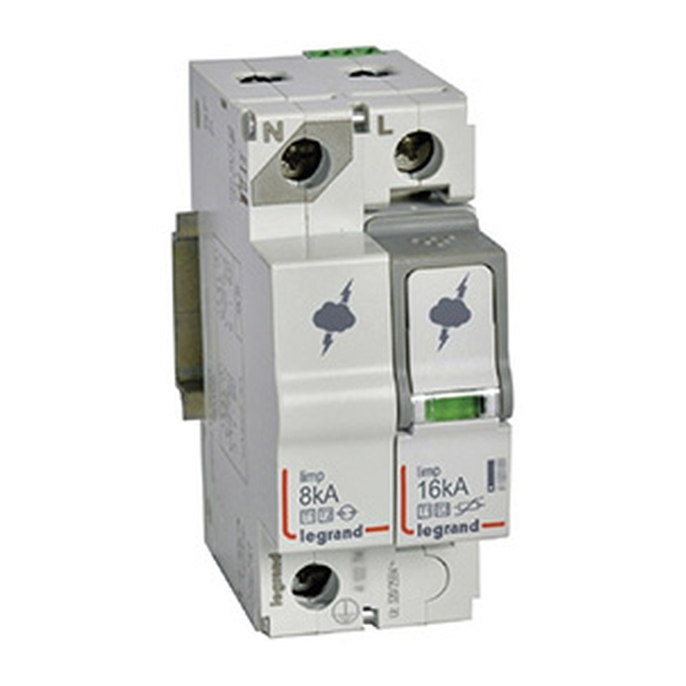 LEGRAND 412254Legrand Parafudr - Ana Dağıtım Pano - T1+T2 - Kutup: 1K+N - I total(kA) 10/350: 16 kA - Up: 1,5kV - Uc: 320V~Legrand Parafudr - Ana Dağıtım Pano - T1+T2 - Kutup: 1K+N{ubercoelektromarket}