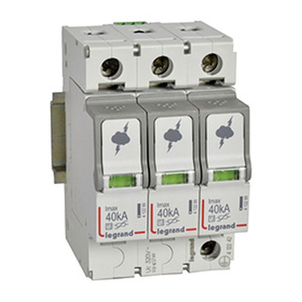 LEGRAND 412242Legrand Parafudr - Sayaç Sonrası Kullanım İçin - T2 - Kutup: 3K - Imax(kA) 8/20: 40 kA - Up: 1,7kV - Uc: 320V~Legrand Parafudr - Sayaç Sonrası Kullanım İçin - T2{ubercoelektromarket}