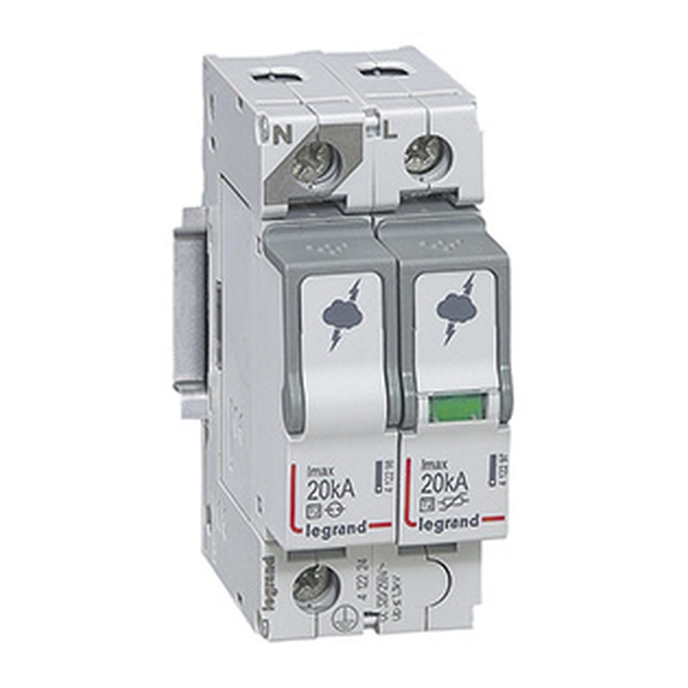LEGRAND 412224Legrand Parafudr - Sayaç Sonrası Kullanım İçin - T2 - Kutup: 1K+N - Imax(kA) 8/20: 20 kA - Up: 1,2kV - Uc: 320V~Legrand Parafudr - Sayaç Sonrası Kullanım İçin - T2 - Kutup:{ubercoelektromarket}