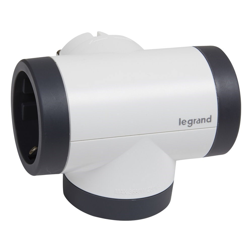 LEGRAND 694521Legrand ÇOKLU FİŞ/PRİZLER, 16 A, 3 X 2P+E YANDAN ÇIKIŞLI, YÖNLENDİRİLEBİLİR GÖVDELİ, BEYAZ /KOYU GRİLegrand Prızler - 3lü yandan çıkışlı yönlendirilebilir{ubercoelektromarket}
