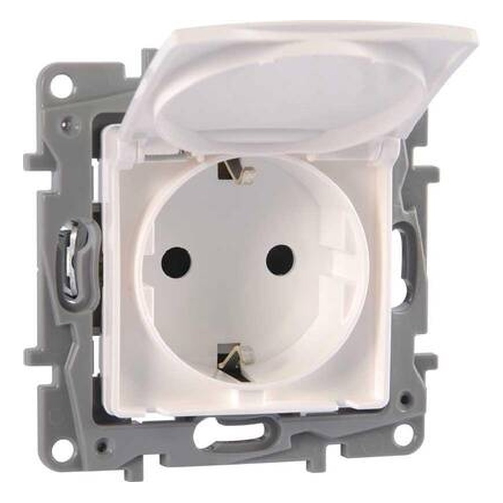 LEGRAND 767118Legrand Salbei serisi beyaz kapaklı topraklı priz 230V 16ALegrand Prizler - Kapaklı topraklı priz - Beyaz{ubercoelektromarket}