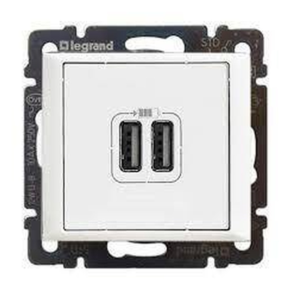 LEGRAND 770470Legrand Valena USB beyaz şarj prizi 2 çıkışlı 1500mA Direkt 220V AC giriş USB çıkışLegrand Prizler - USB şarj prizi - 2 çıkış - Beyaz{ubercoelektromarket}