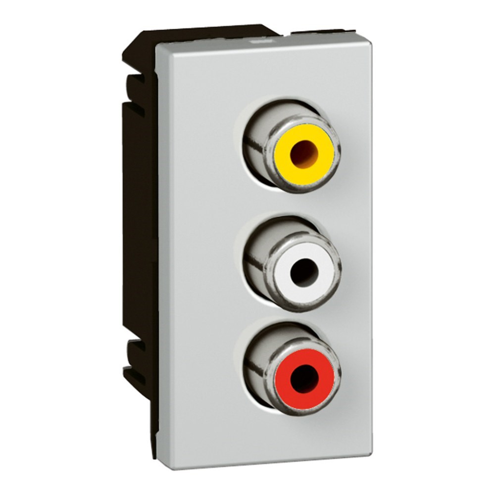 LEGRAND 079254Legrand Sistem Armada - Audıo-Vıdeo Priz - Üçlü RCA priz (audio-video için) - AlüminyumLegrand Sistem Armada - Audıo-Vıdeo Priz - Üçlü RCA priz{ubercoelektromarket}