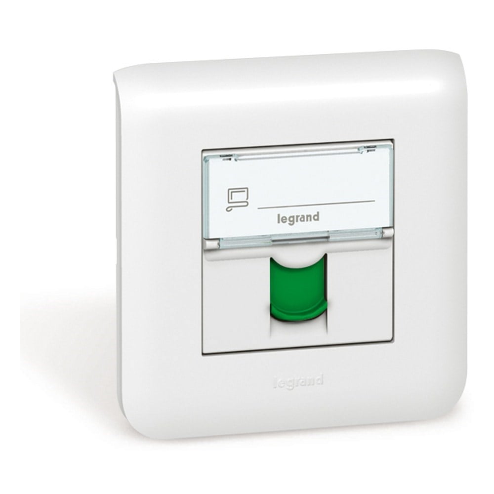 LEGRAND 076524Legrand Sistem Armada - RJ45 STP priz - Cat6A STP - Beyaz, Yeşil kapaklıLegrand Sistem Armada - RJ45 STP priz - Cat6A STP - Beyaz{ubercoelektromarket}