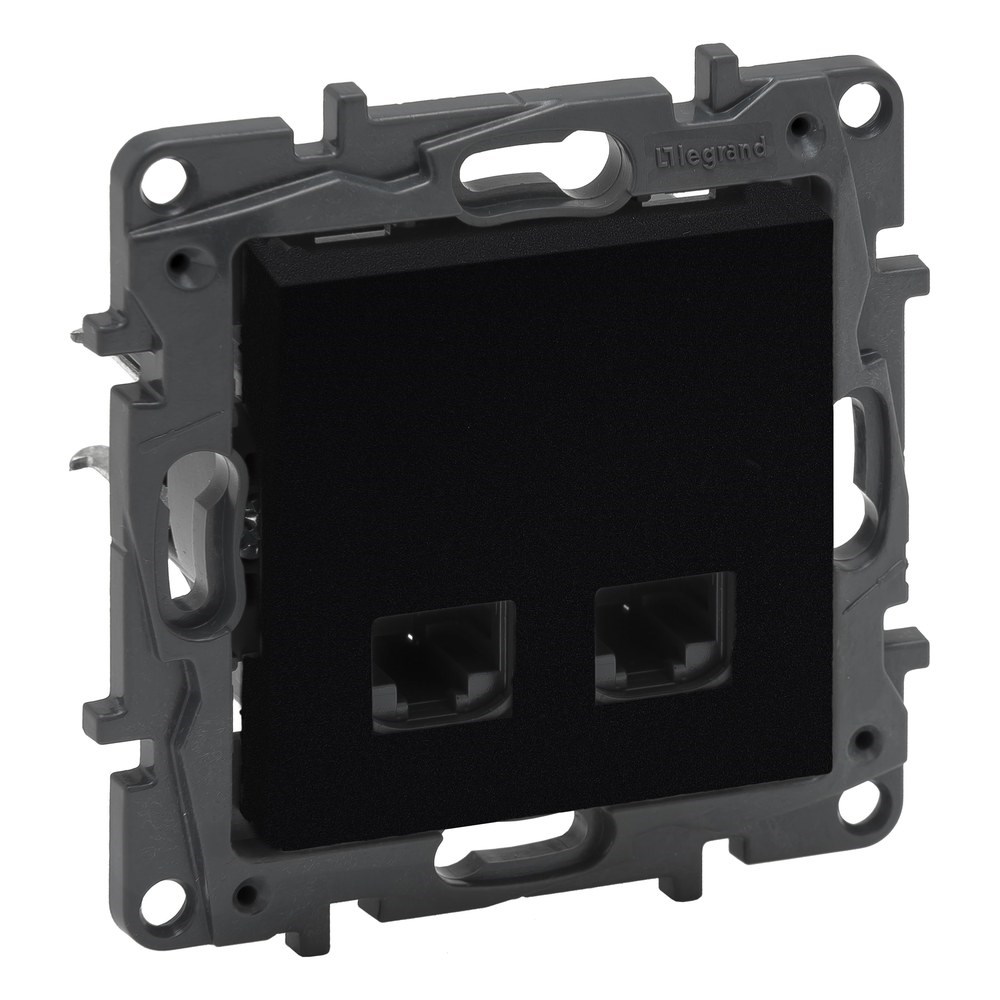 LEGRAND 768640Legrand Telefon ve Data Prizleri - 2xRJ45 priz, Cat6 UTP - SiyahLegrand Telefon ve Data Prizleri - 2xRJ45 priz, Cat6 UTP{ubercoelektromarket}